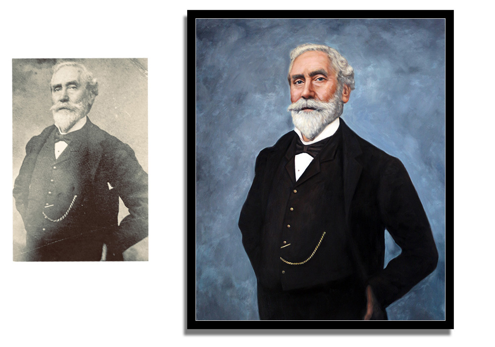 Photo restoration of an elderly gentleman