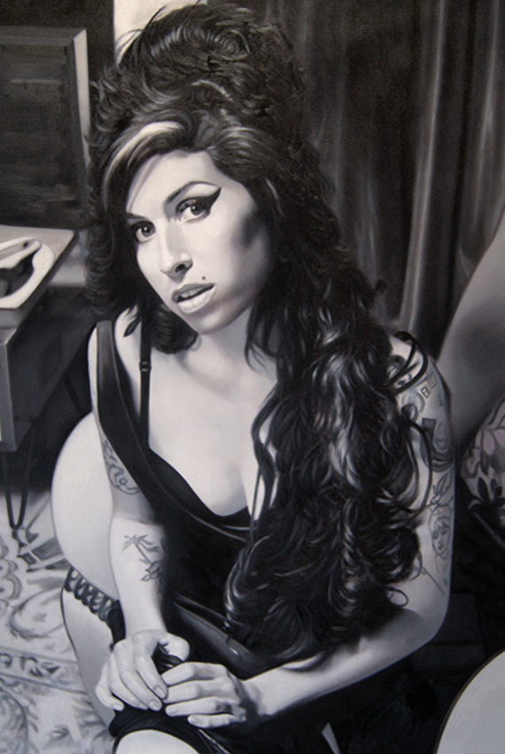 Oil Painting of Amy Winehouse