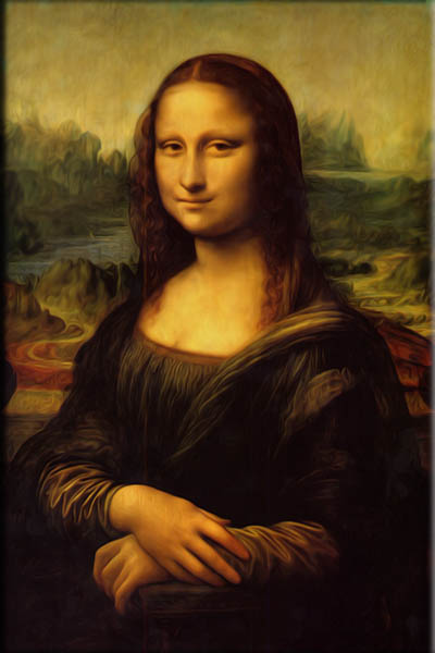 Oil Painting of Mona Lisa