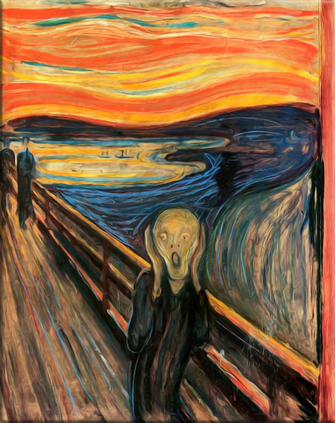 Oil Painting of The Scream