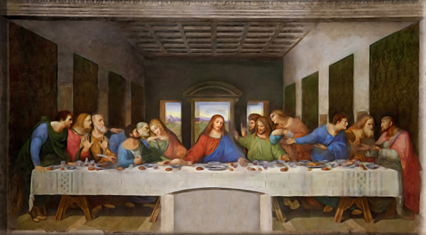 Oil Painting of Da Vinci's Last Supper