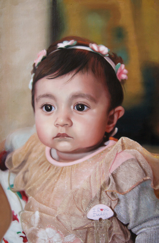 Finished Photo Realistic Oil Painting Painting